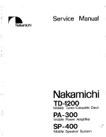 Nakamichi SP-400-Service-Manual